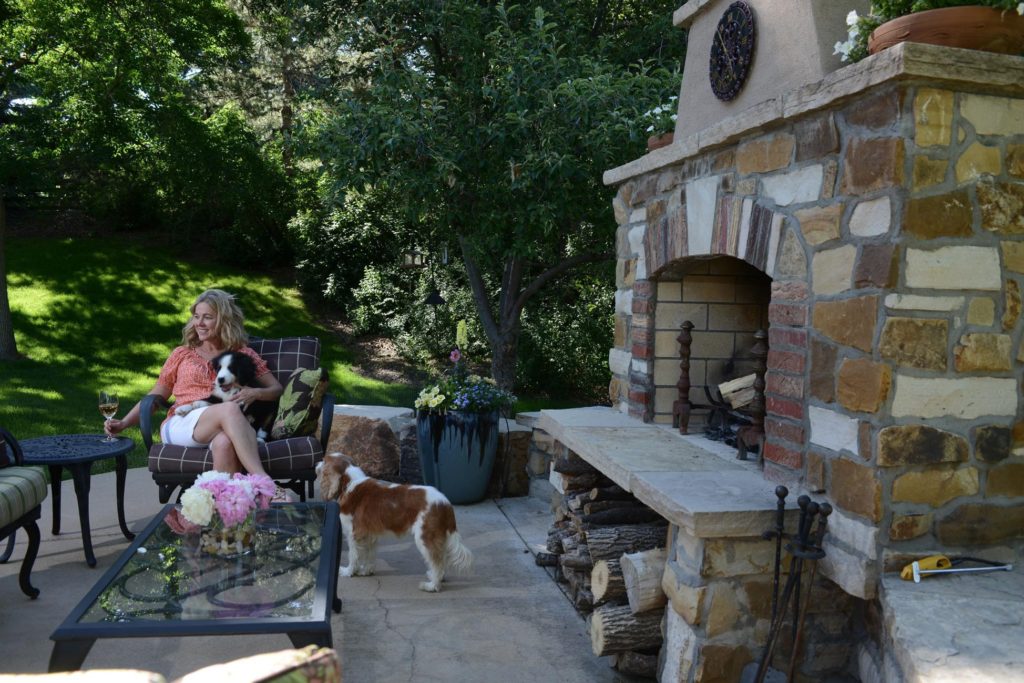 Outdoor Fireplace Landscaping Company Denver